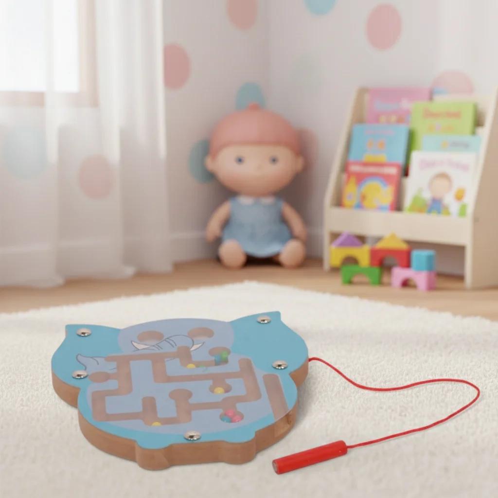 VPH Gift Store Wooden Puzzle Game Kondapalli Toy for Kids Indoor Play