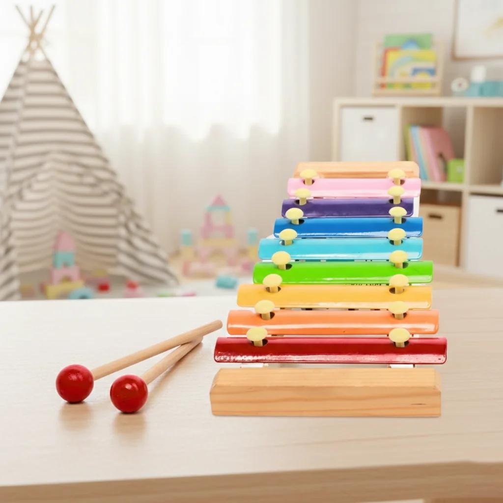 MH Decors Wooden Xylophone Kondapalli Handmade Musical Toy for Kids and Living Room