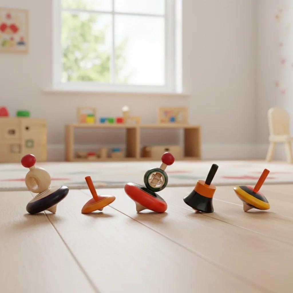 MH Decors Handcrafted Kondapalli Wooden Finger Tops for Kids and Home Decor