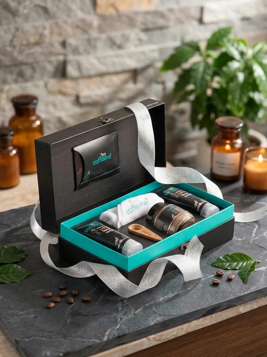 mcaffeine Coffee Moment Skin Care Gift Kit for Valentine Birthday Anniversary