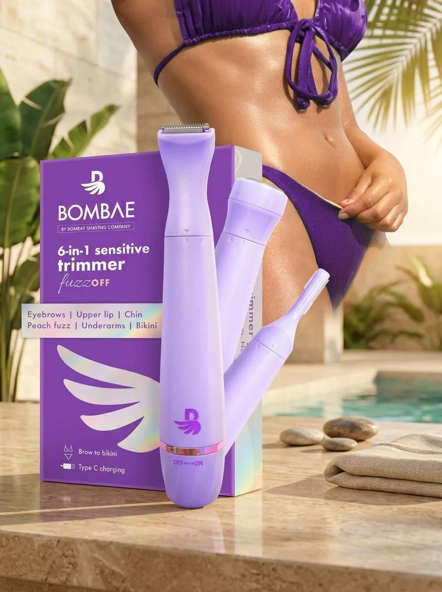 Bombae Sensitive Bikini Trimmer with Waterproof Portable Design and Sensitive Attachment