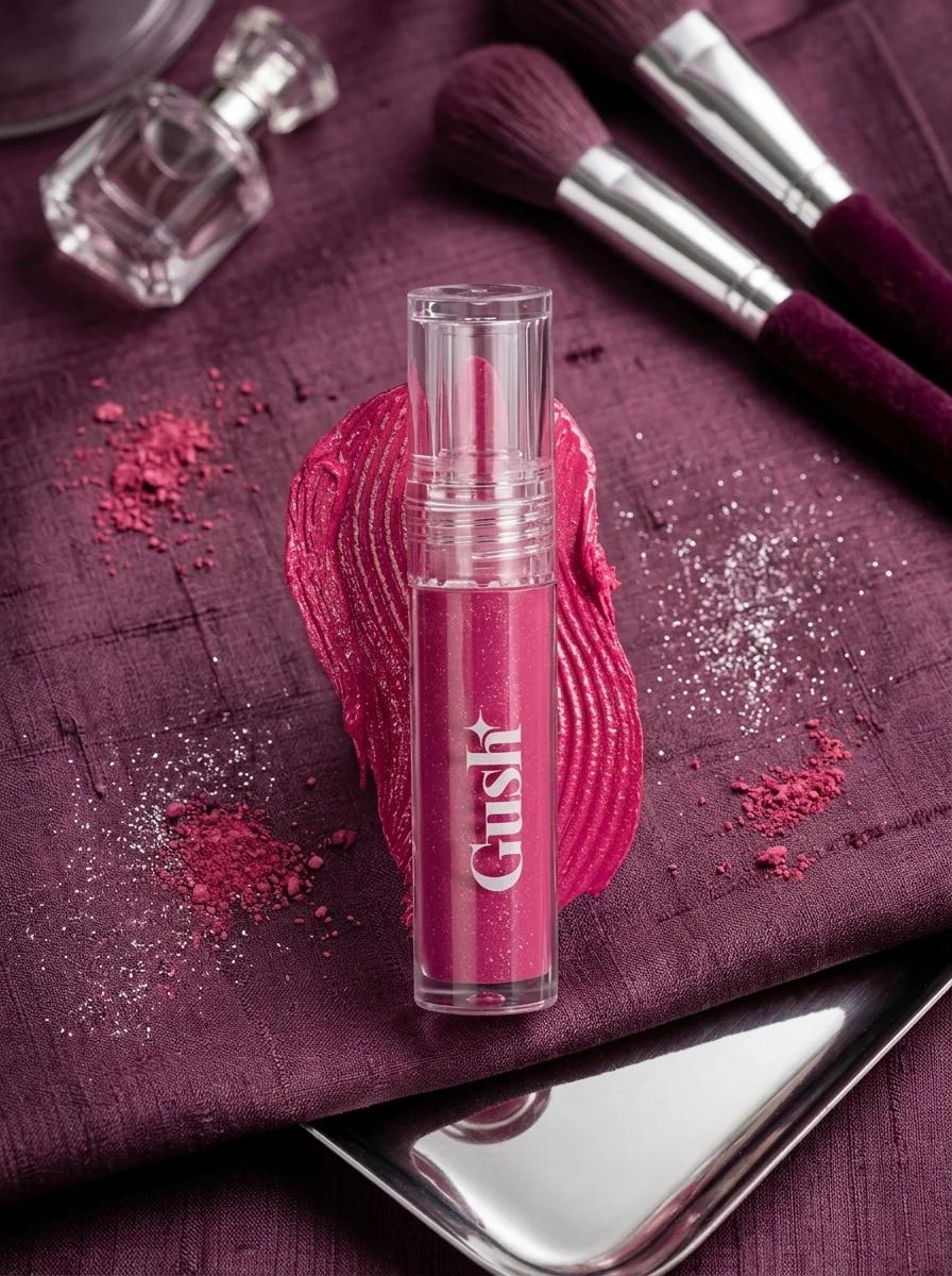 Gush Beauty Hydrating Lip Oil – Brown Glaze, Lightweight & Paraben‑Free Lip Oil for Moisturised Glossy Lips