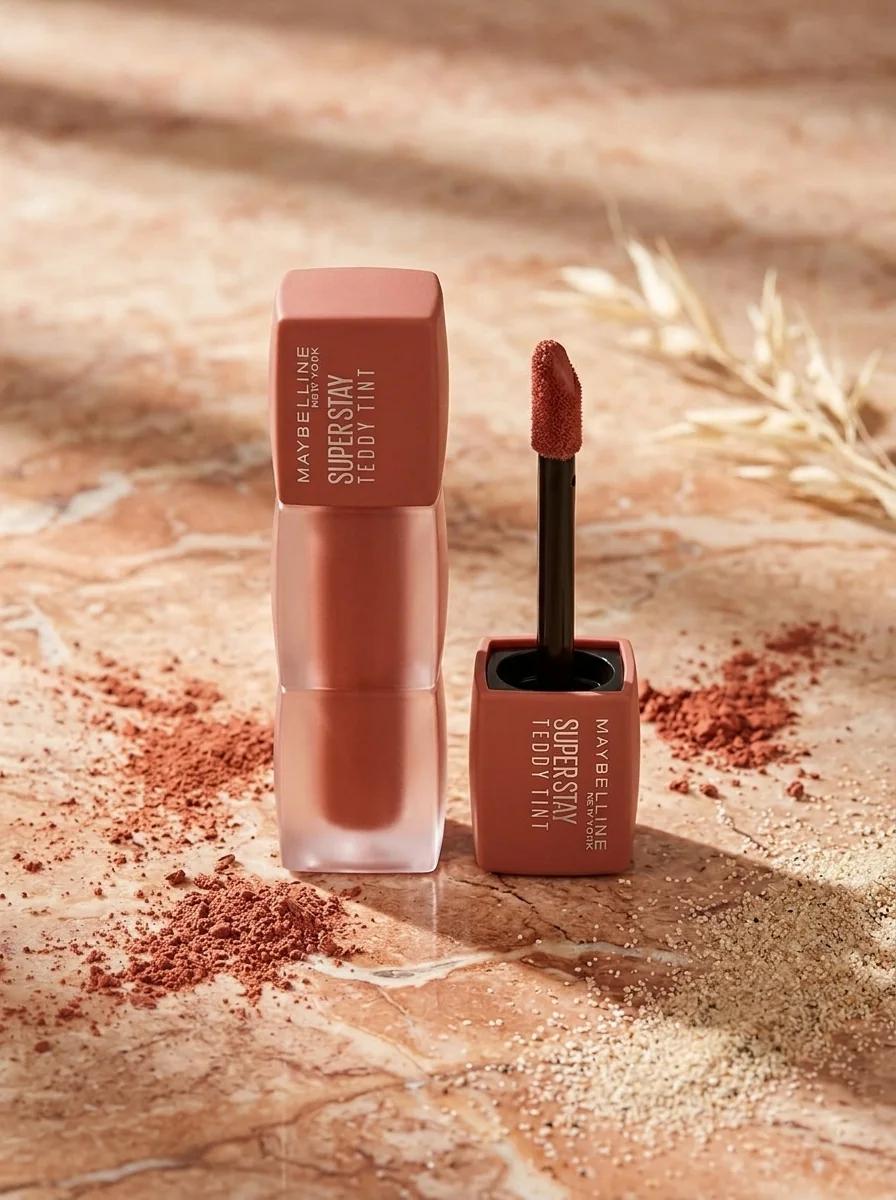 Maybelline New York SuperStay Ink Crayon Lip Tint – Long‑Lasting Lip Stain, Shade Teddy (6 ml)