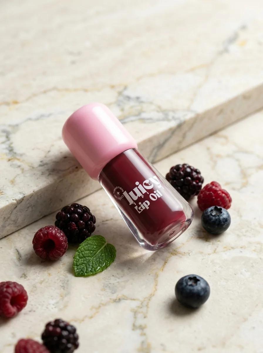 Gush Beauty Balmy Glossy Tinted Lip Oil – Hydrating Gloss with a Hint of Color for Moisturised, Shiny Lips