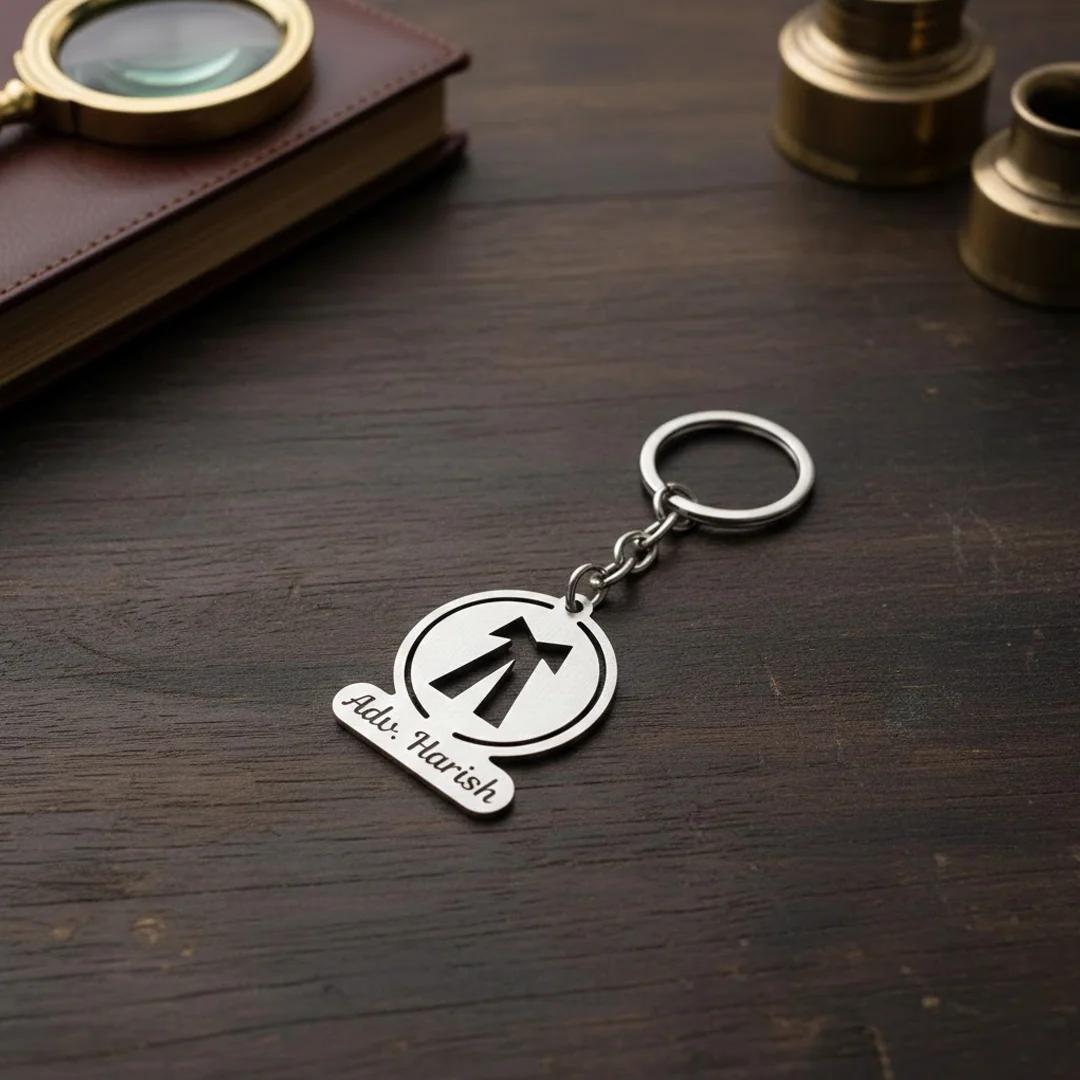 Zpics Personalised Keychain for Advocates and Lawyers