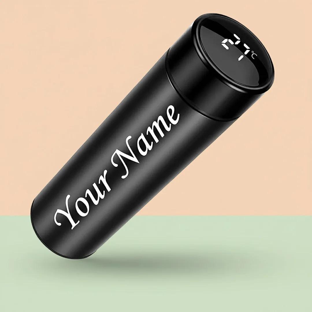 MH Decors Stylish Smart Water Bottle - Black