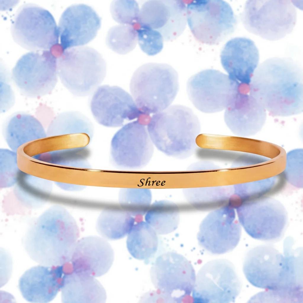 Zpics Gold Kada for Men