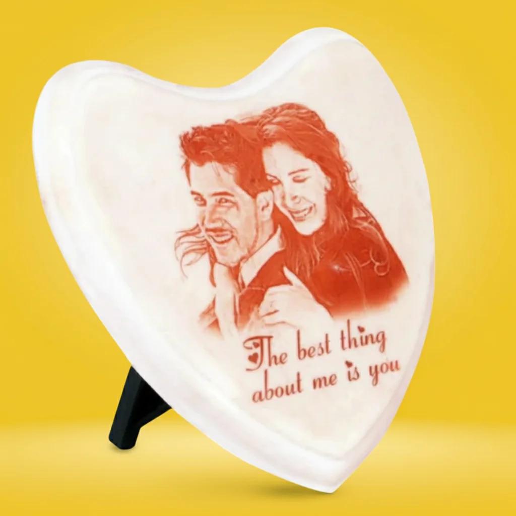 Zpics Heart Radium Engraving