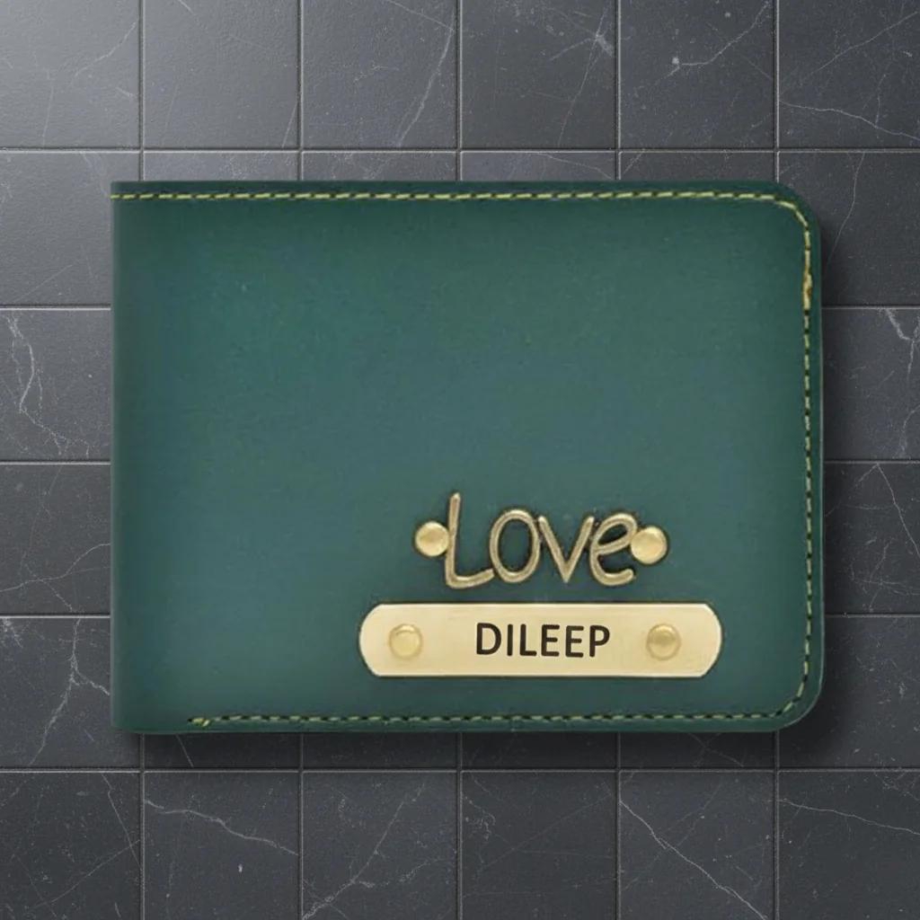 Men’s Vegan Leather Wallet with Lucky Charm – Personalized & Gift Ready