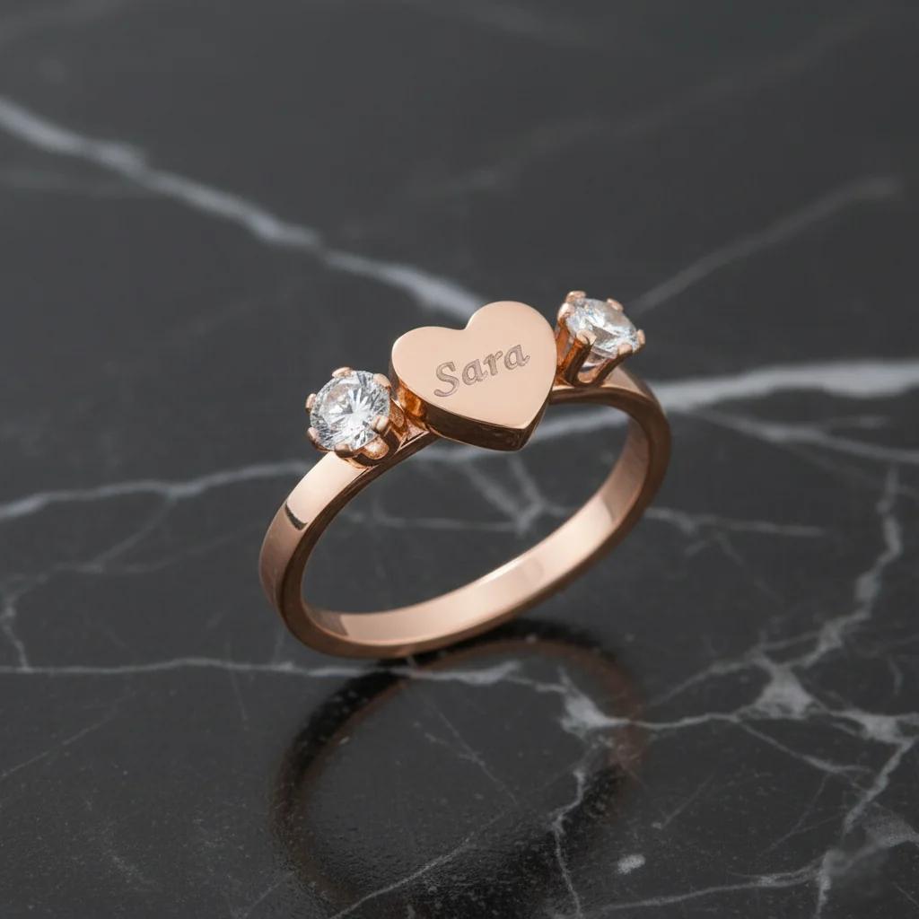 Custom Name Engraved Ring – Add Your Personal Message