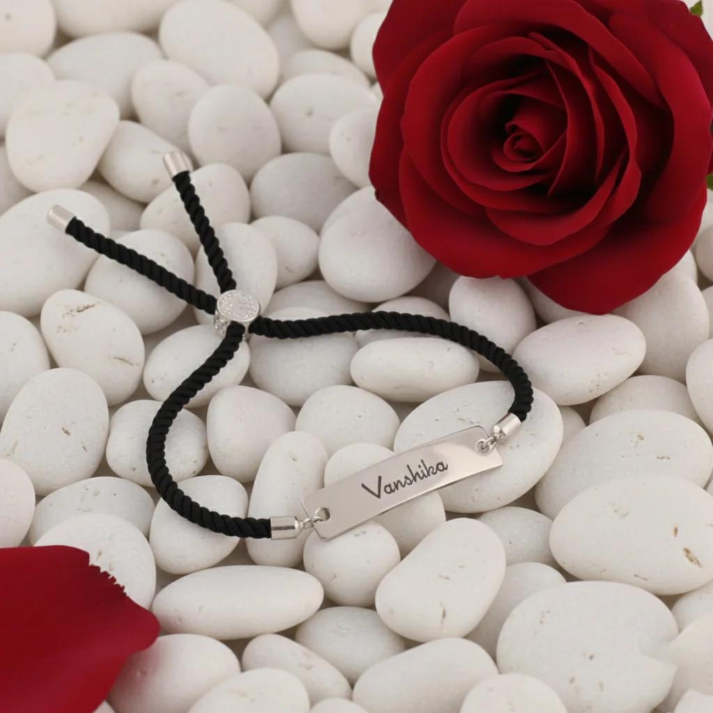 Personalized Stainless Steel Name Bracelet – Hypoallergenic & Durable