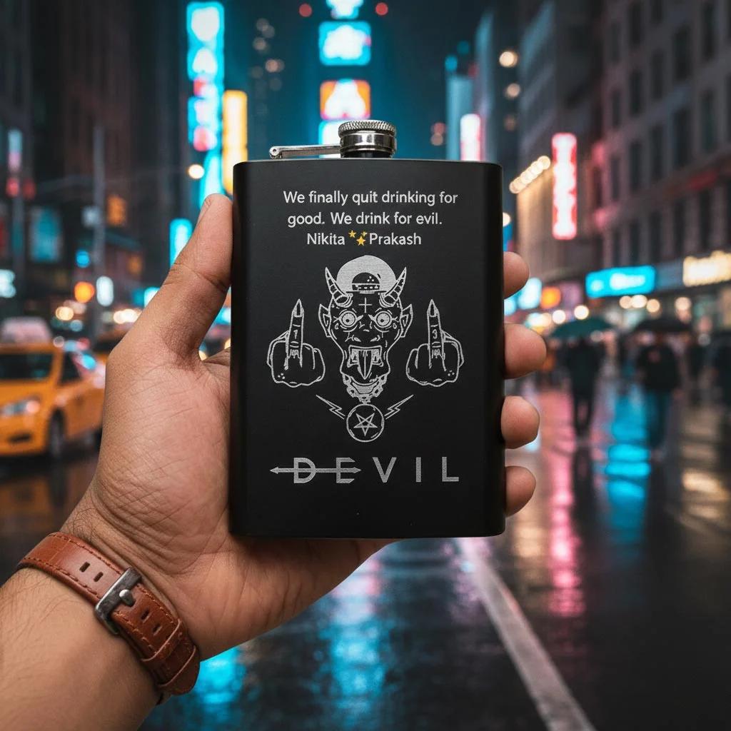 Zpics Vacuum Insulated Hip Flask 