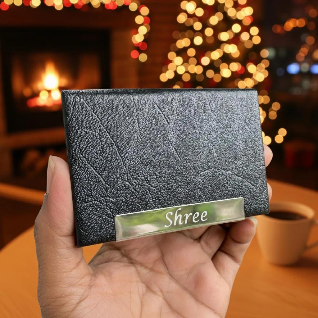 Zpics Personalized Business Card Holder