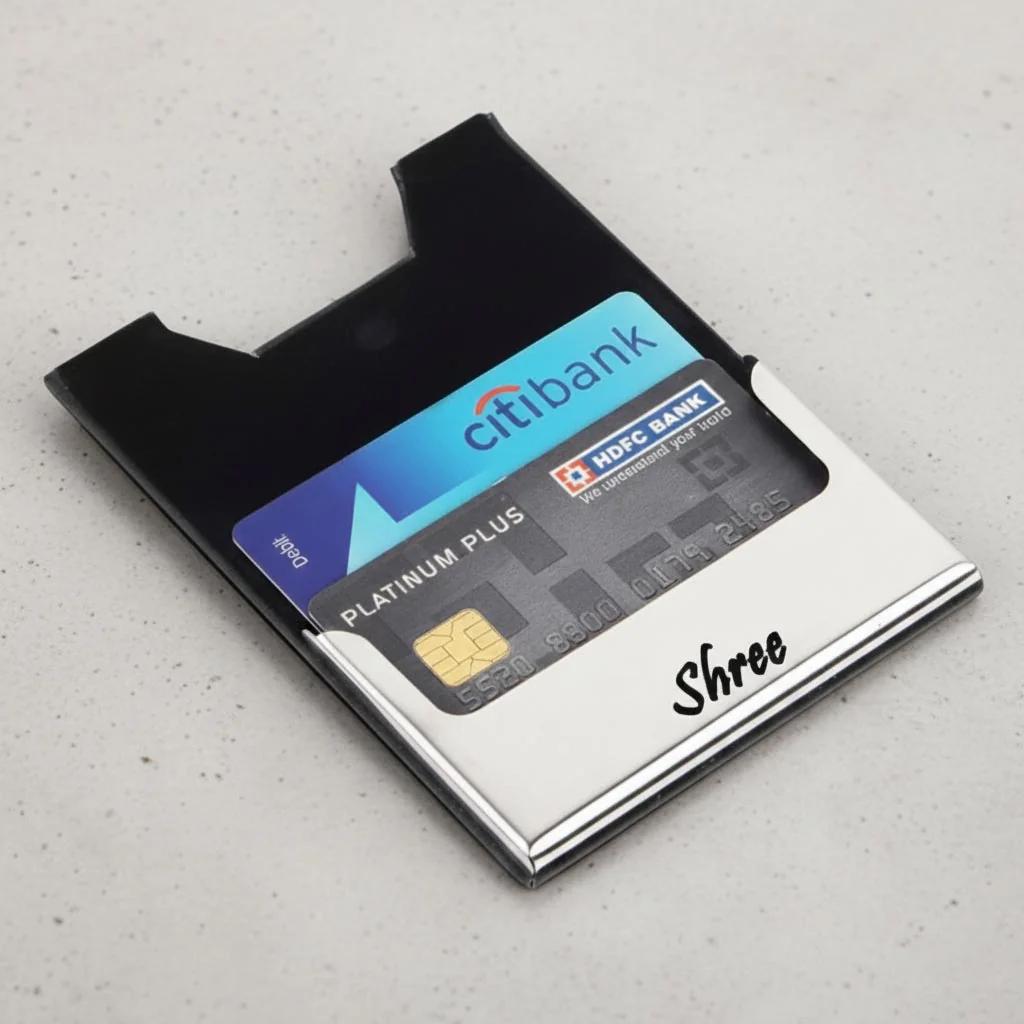 MH Decors Luxury Leather Visiting Card Holder – Personalized