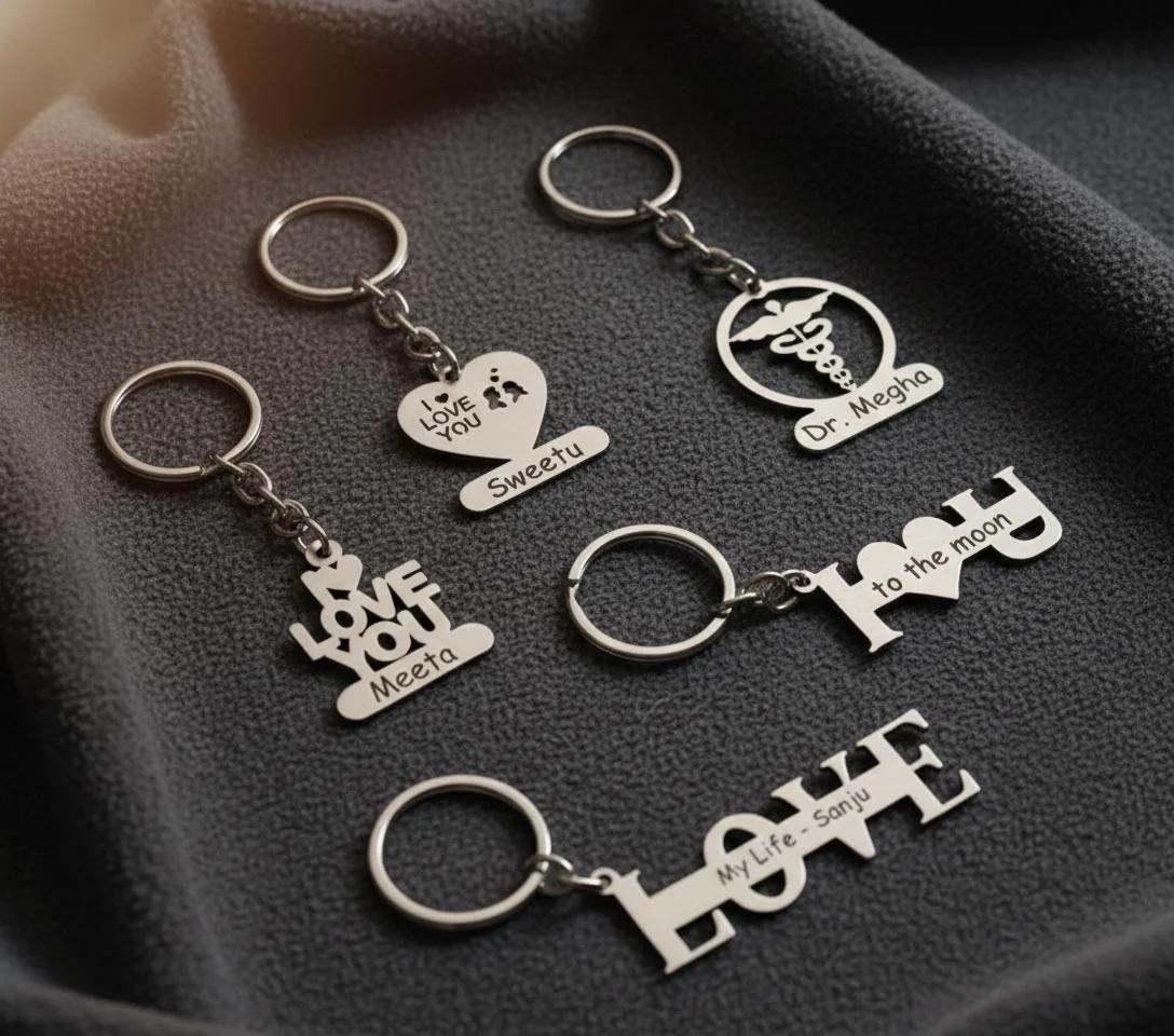 MH Decors Engraved I Love You Keychain – Perfect Valentine’s Surprise