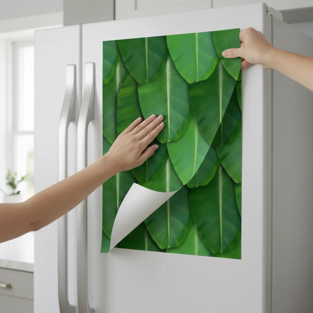 Sri Yagnaa Plain Big Banana Backdrop (5x8 Ft) for Wedding & Temple Décor