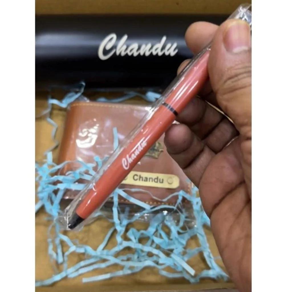 Custom Mens Gift Set Wallet Bottle Pen Collection