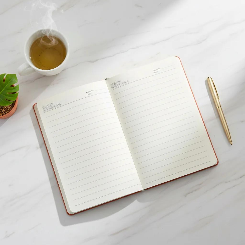 Zpics Premium Blue Personalised Name and Charm Leather Diary for Diwali Gifting