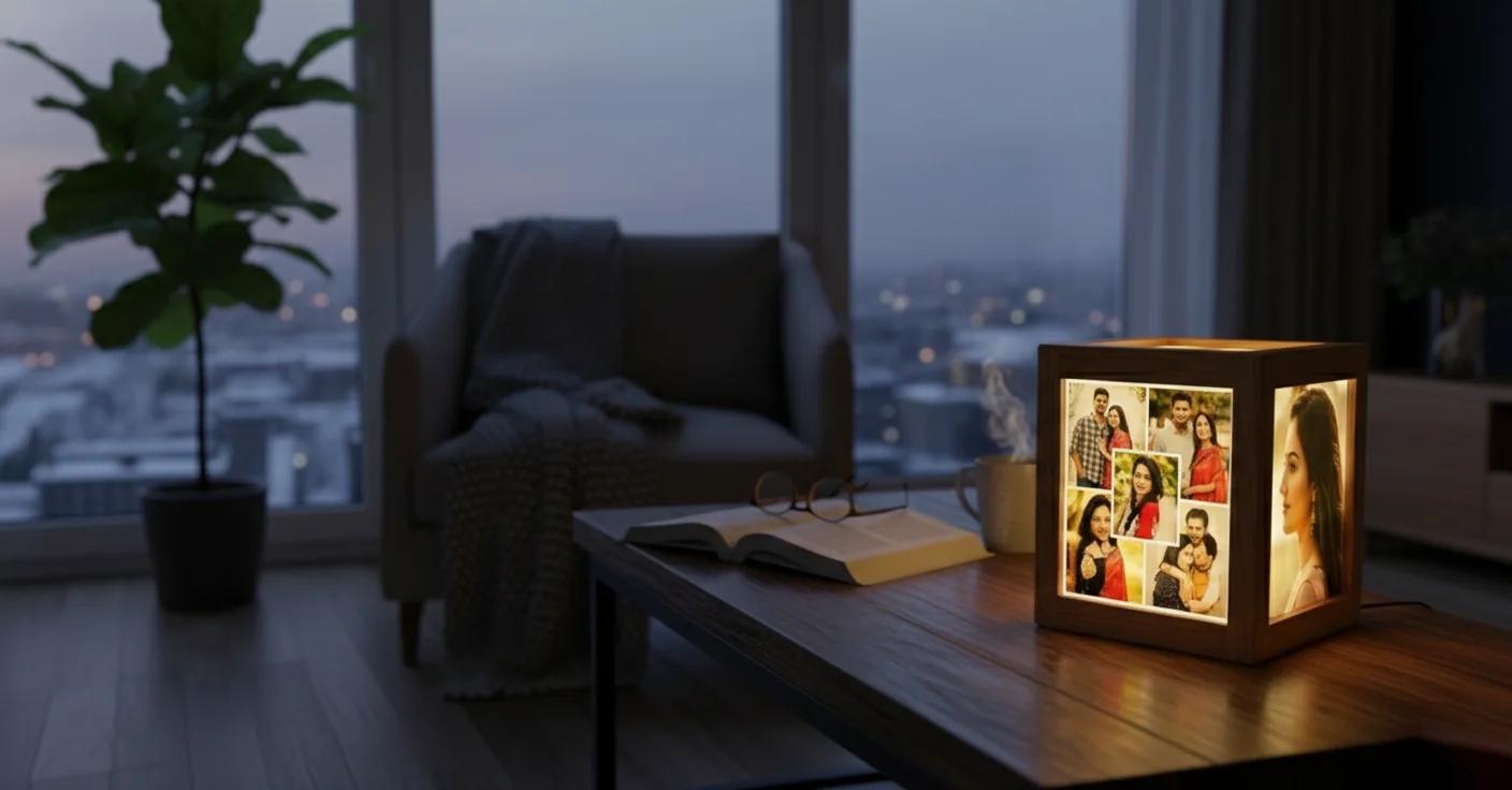 Zpics Black Double Sided Photo Shadow Box Gift Item