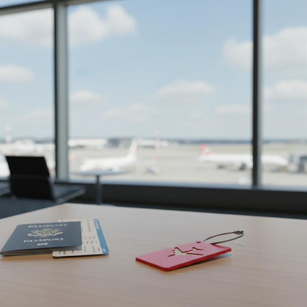 MH Decors Engraved Red Metal Travel Tag with To Travel Is to Live Message