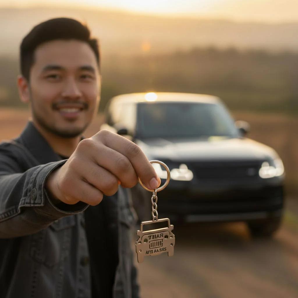 Zpics Custom Thar Keychain with Personalized Name and Unique Design