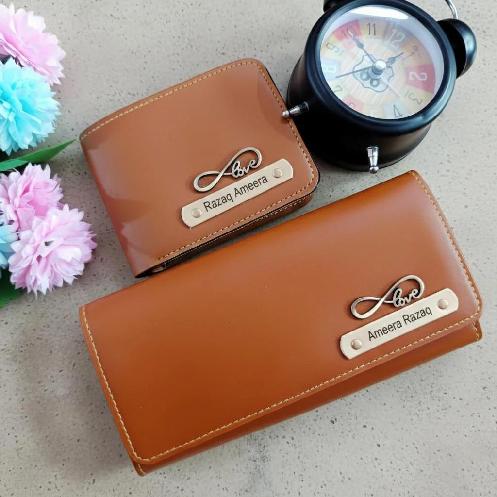 MH Decors Personalized Men’s and Women’s Wallet with Custom Name Charm for Special Occasions