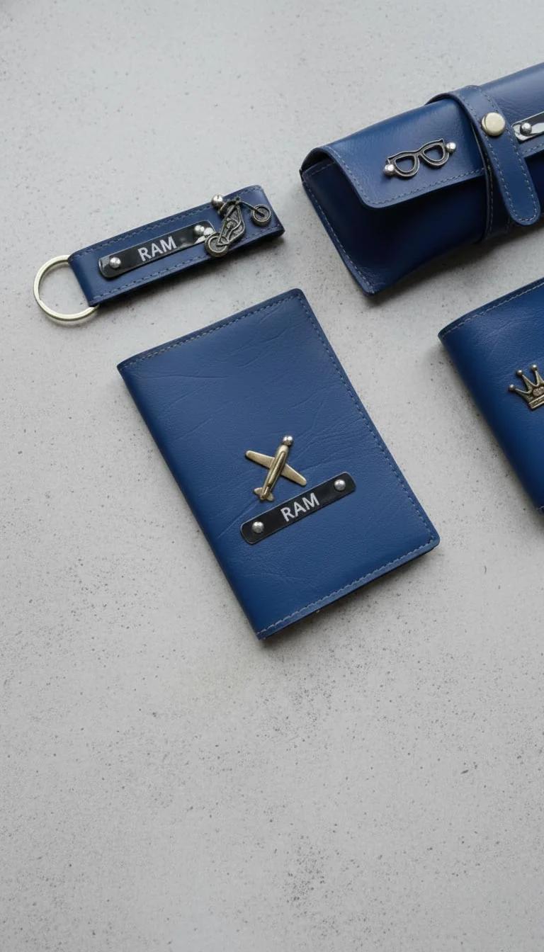 MH Decors Custom Bangkok Thailand Travel Set – Personalized Wallet, Passport Cover, and Keychain