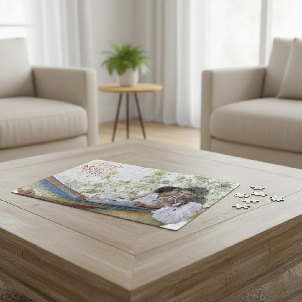 MH Decors Hard Cardboard Puzzle A4 Personalized Mother’s Day Gift for Wife