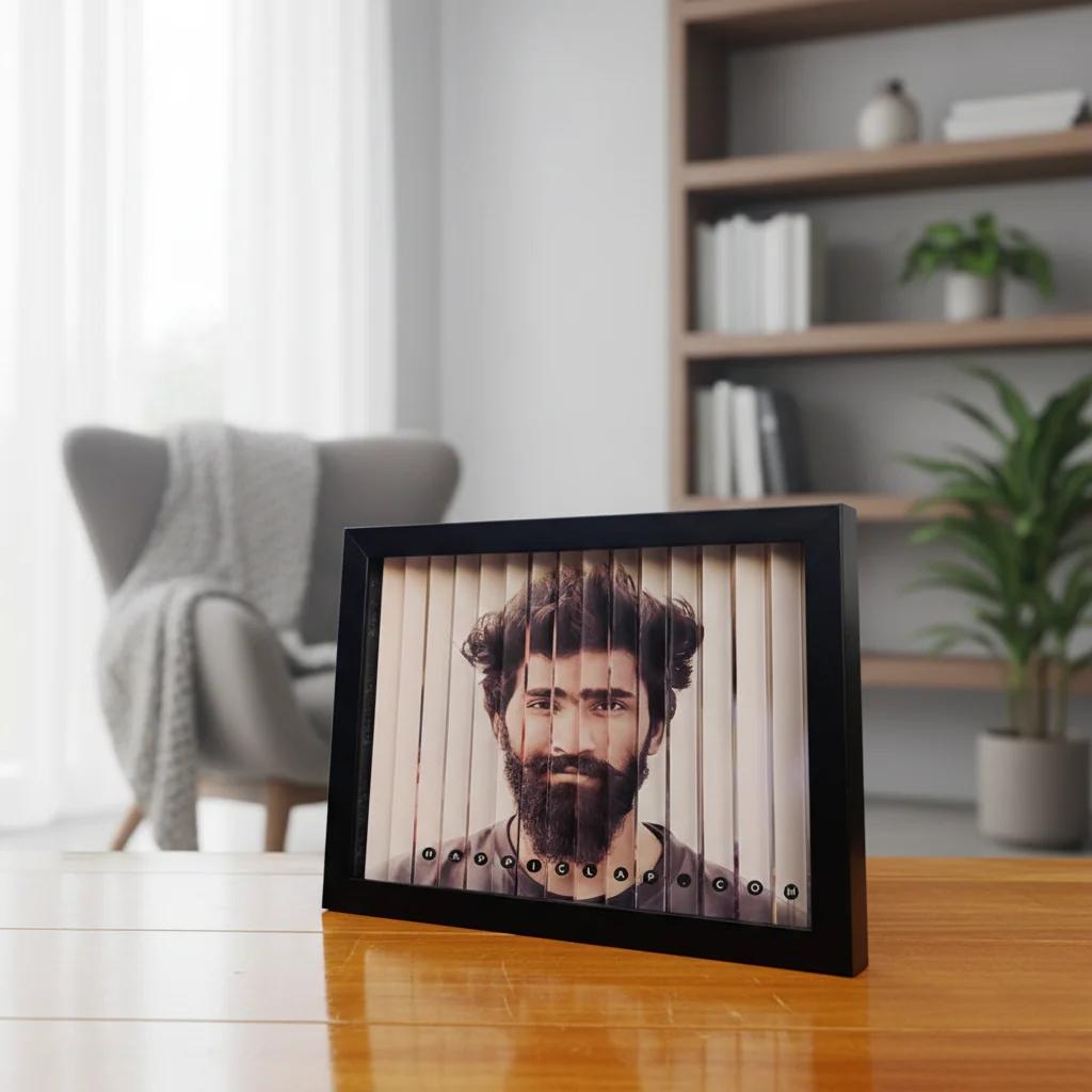 VPH Gift Store A3 Black Dual Perspective Photo Frame Illusion Large Size