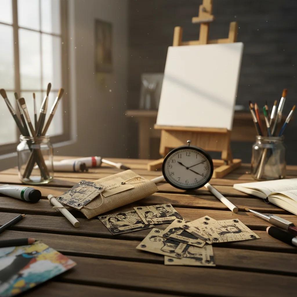 VPH Gift Store Vintage Style Fridge Magnets Set of 8 Processed Texture Cards