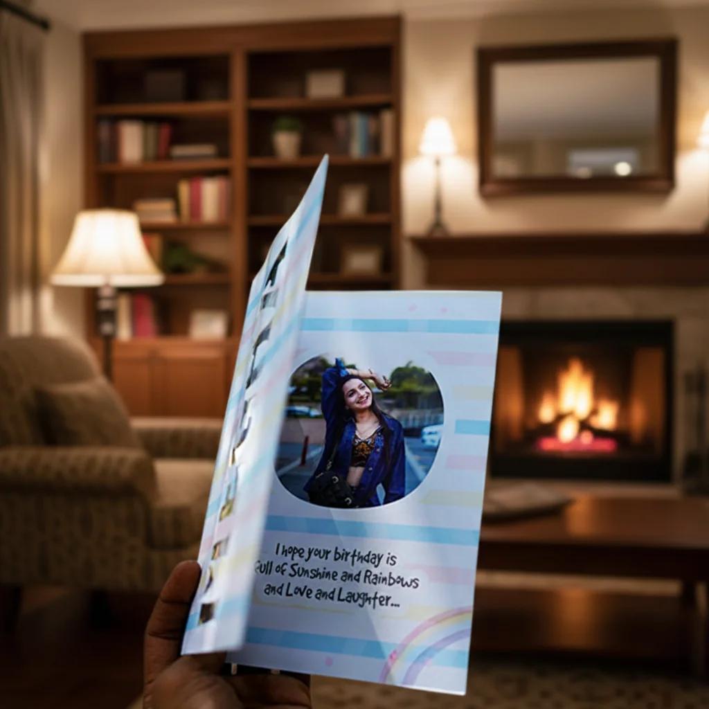 VPH Gift Store Custom Name Card with Interactive Sliding Dots Personalized