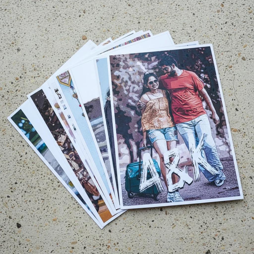 VPH Gift Store Textured A3 Posters Set of 3 with Snazzy Personalized Edit