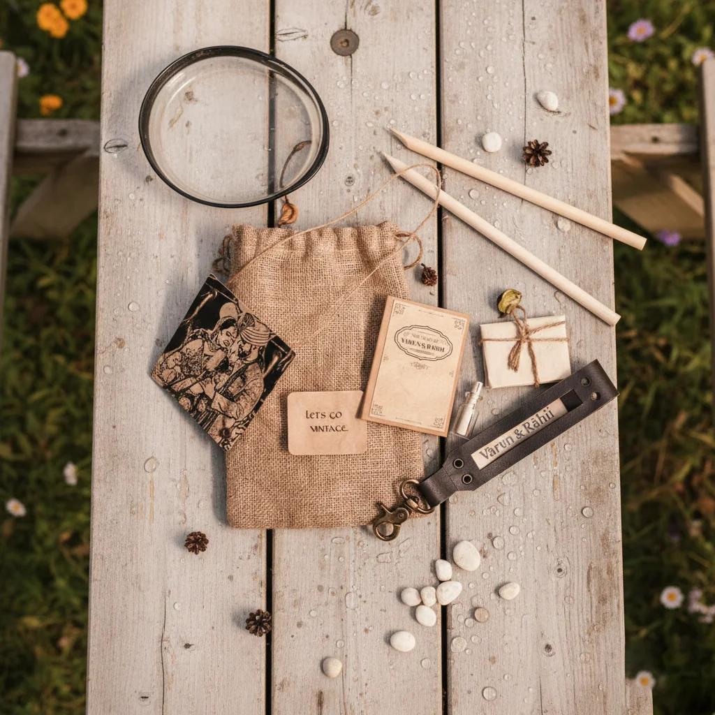 VPH Gift Store Gunny Bag of Nostalgic Items Packaged in Decorative Jute