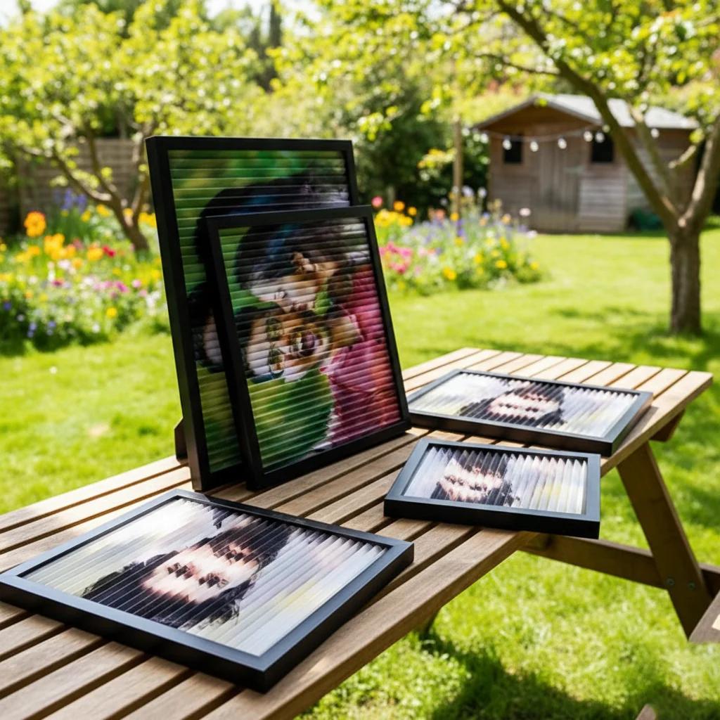 MH Decors A4 Black Dual View Frame Changing Photo Display Standard Size