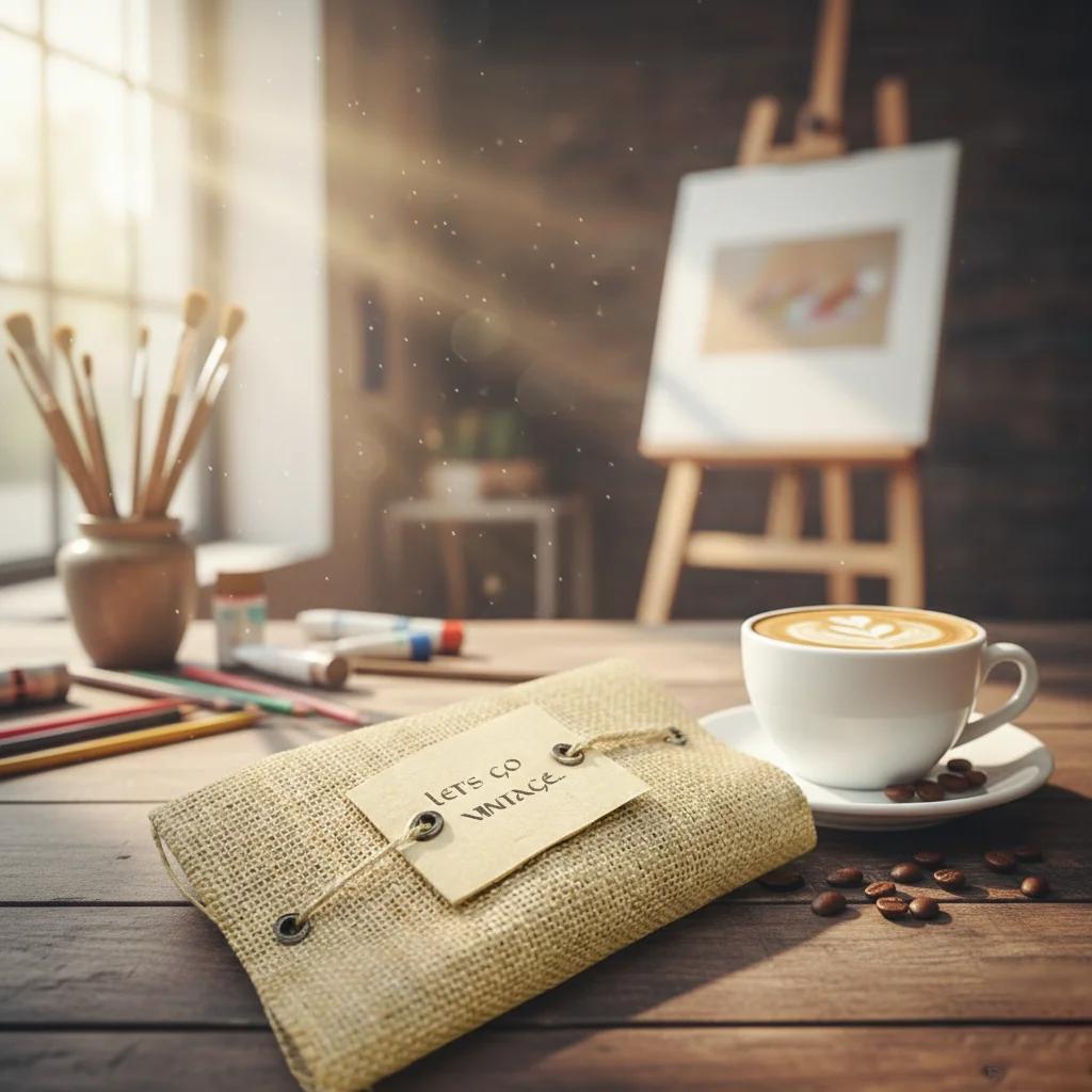 MH Decors Custom Vintage Magnet Set of 8 with Processed Texture Cards