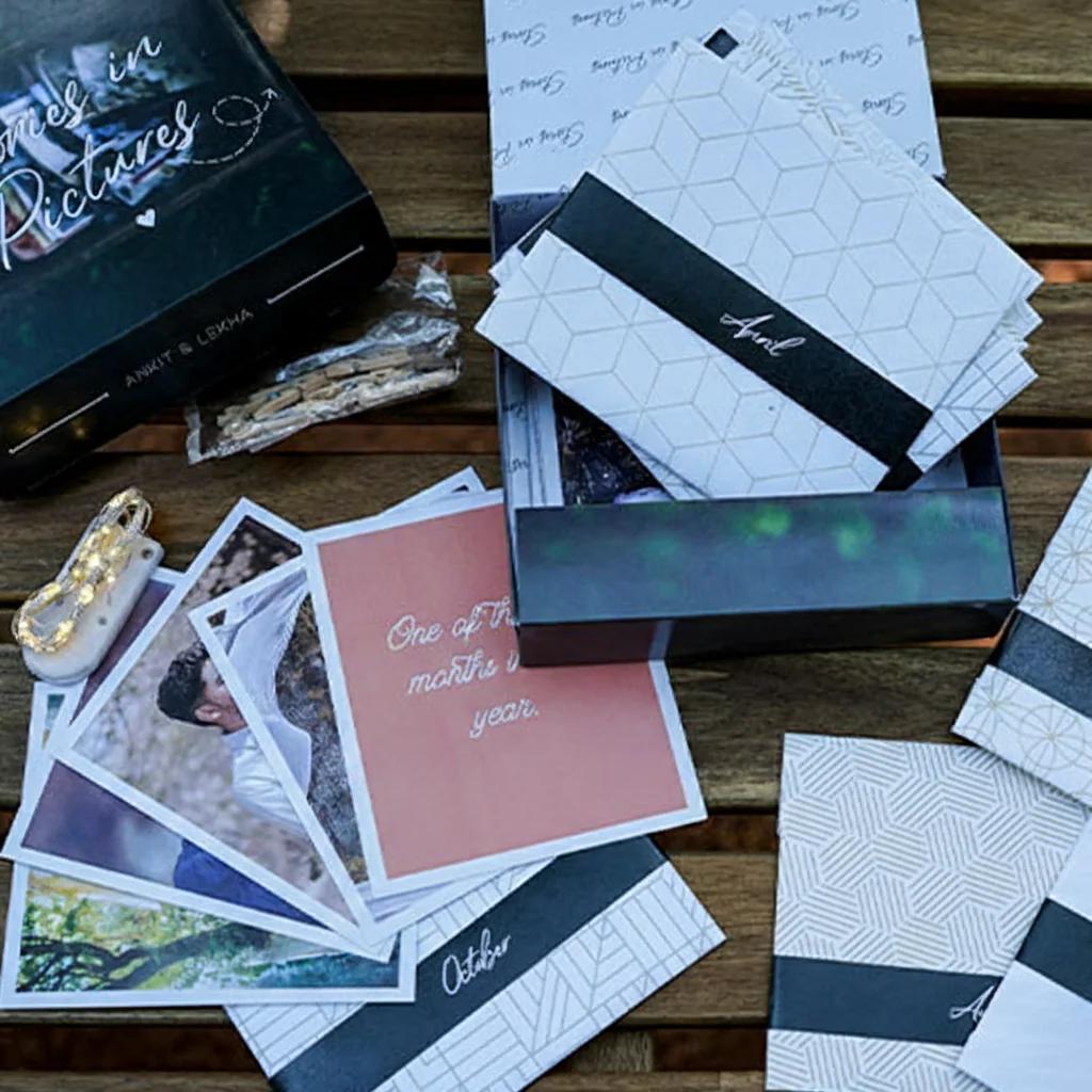 MH Decors Unique Relationship Map Frame with Love Dot Connections