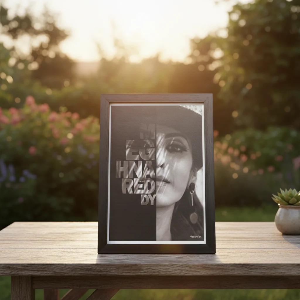 MH Decors Decorative Retro Frame with Personalized Story and Photo Bottle Caps