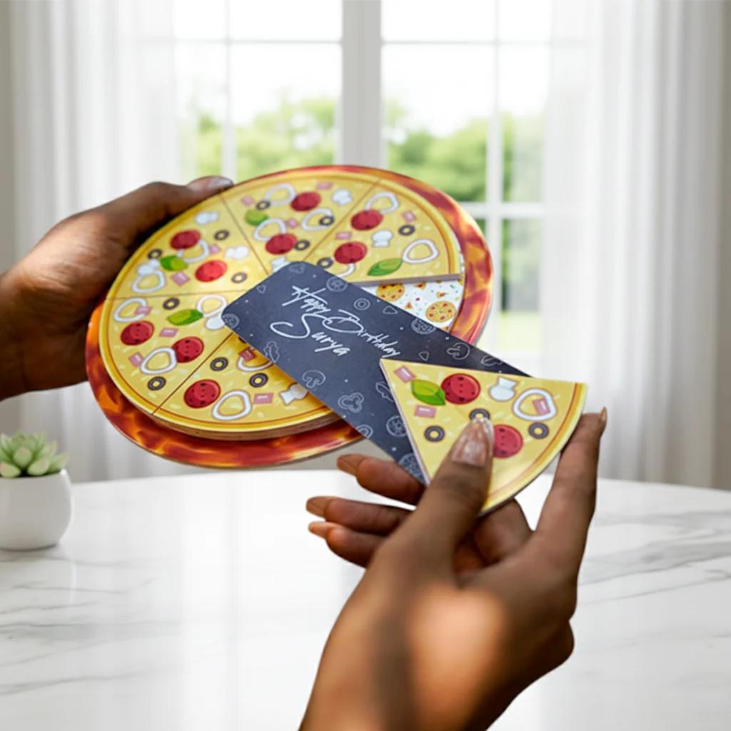 MH Decors Funny Prank Pizza Box Gift with Surprise Twist Inside