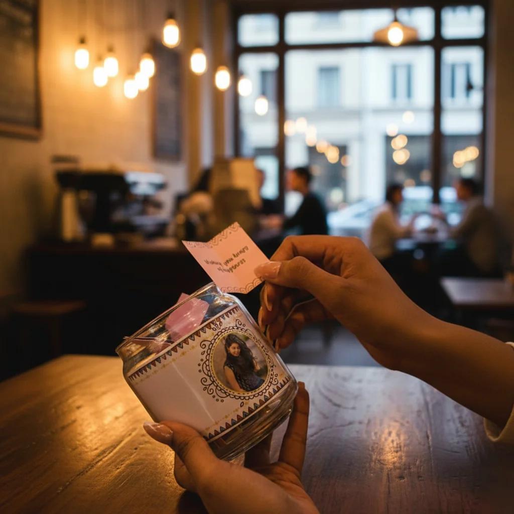 MH Decors Boho Style Message Jar Filled with Personalized Wishes