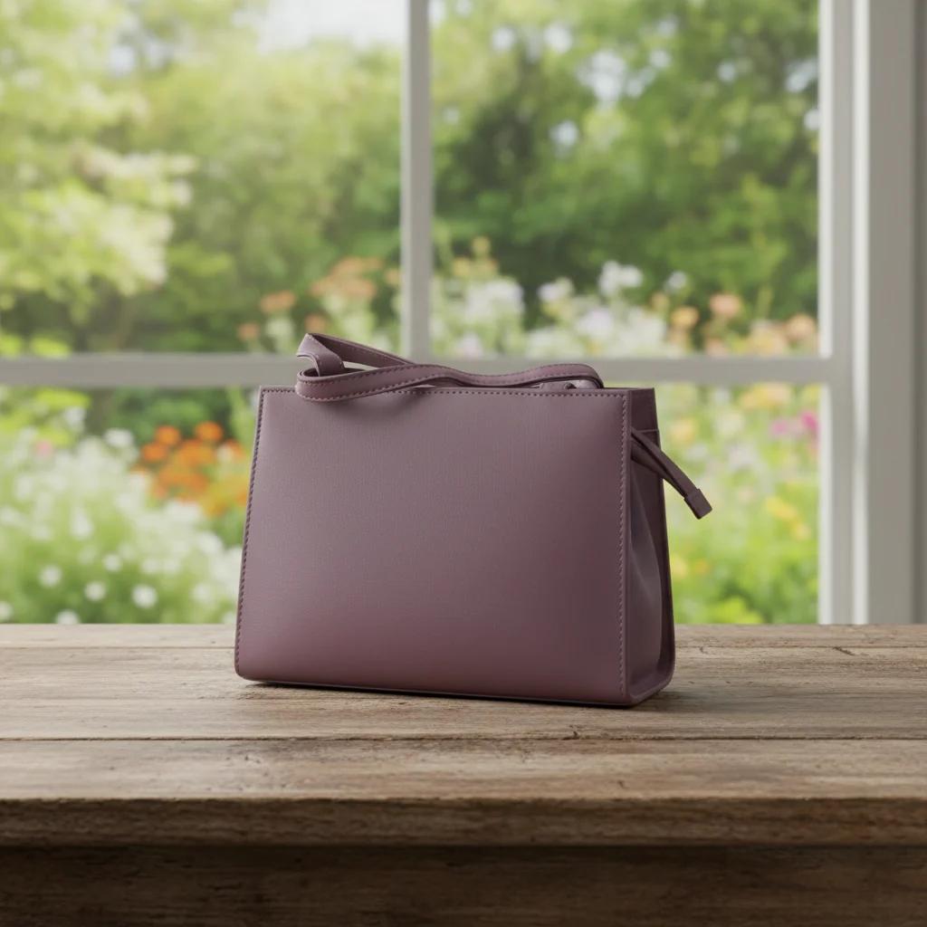 Value Gifts Women’s Fashion Dusky Purple PU Leather Sling Bag