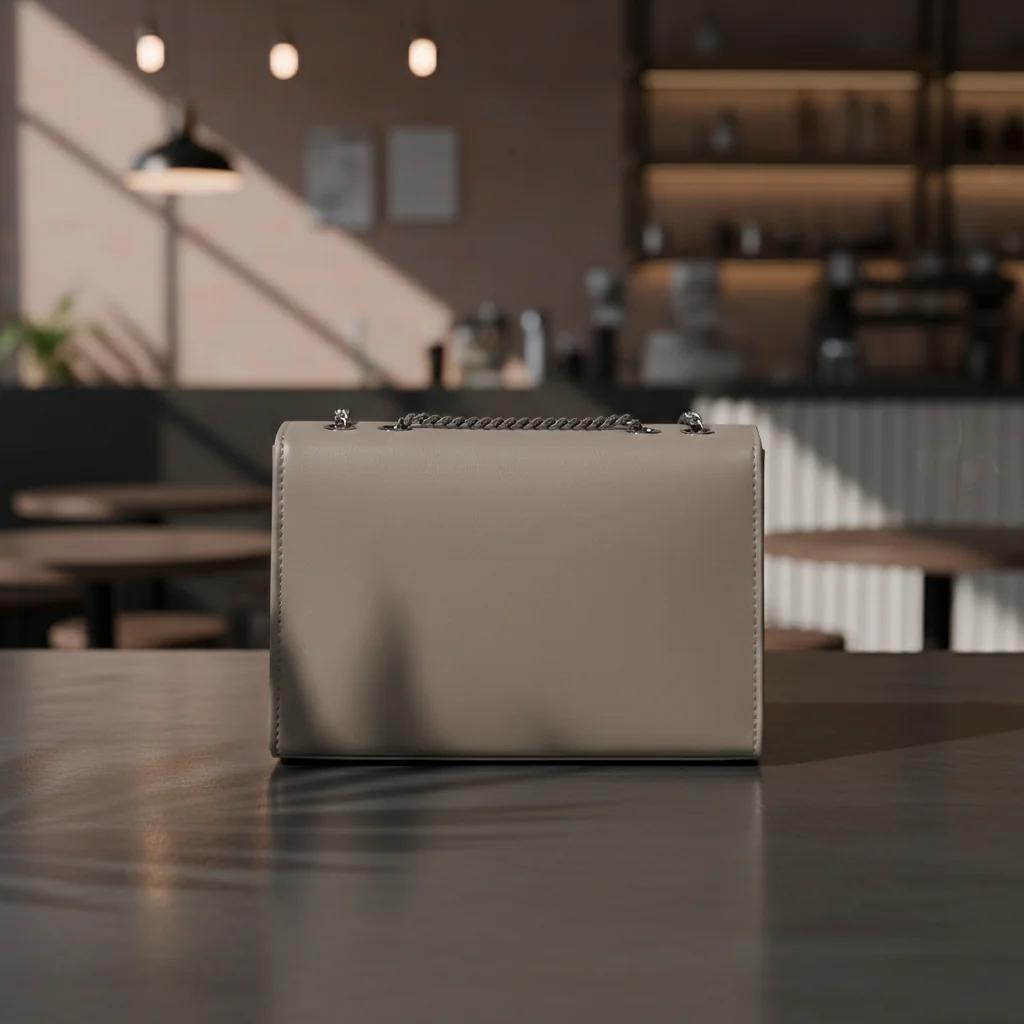 Value Gifts Women’s Fashion Smokey Grey Sling Bag with Chain