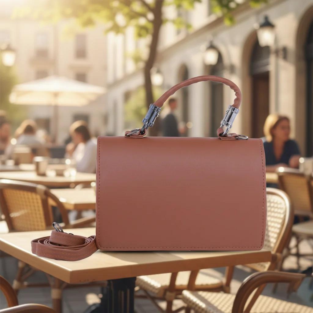 Value Gifts Girls Fashion Shoulder Sling Bag in Valentine Brown