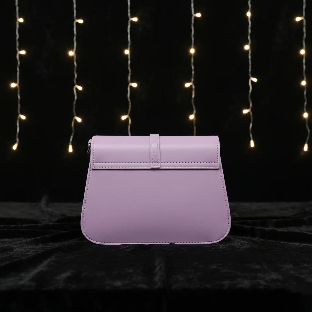 Value Gifts Elegant Dusty Lavender Sling Bag for Girls and Women