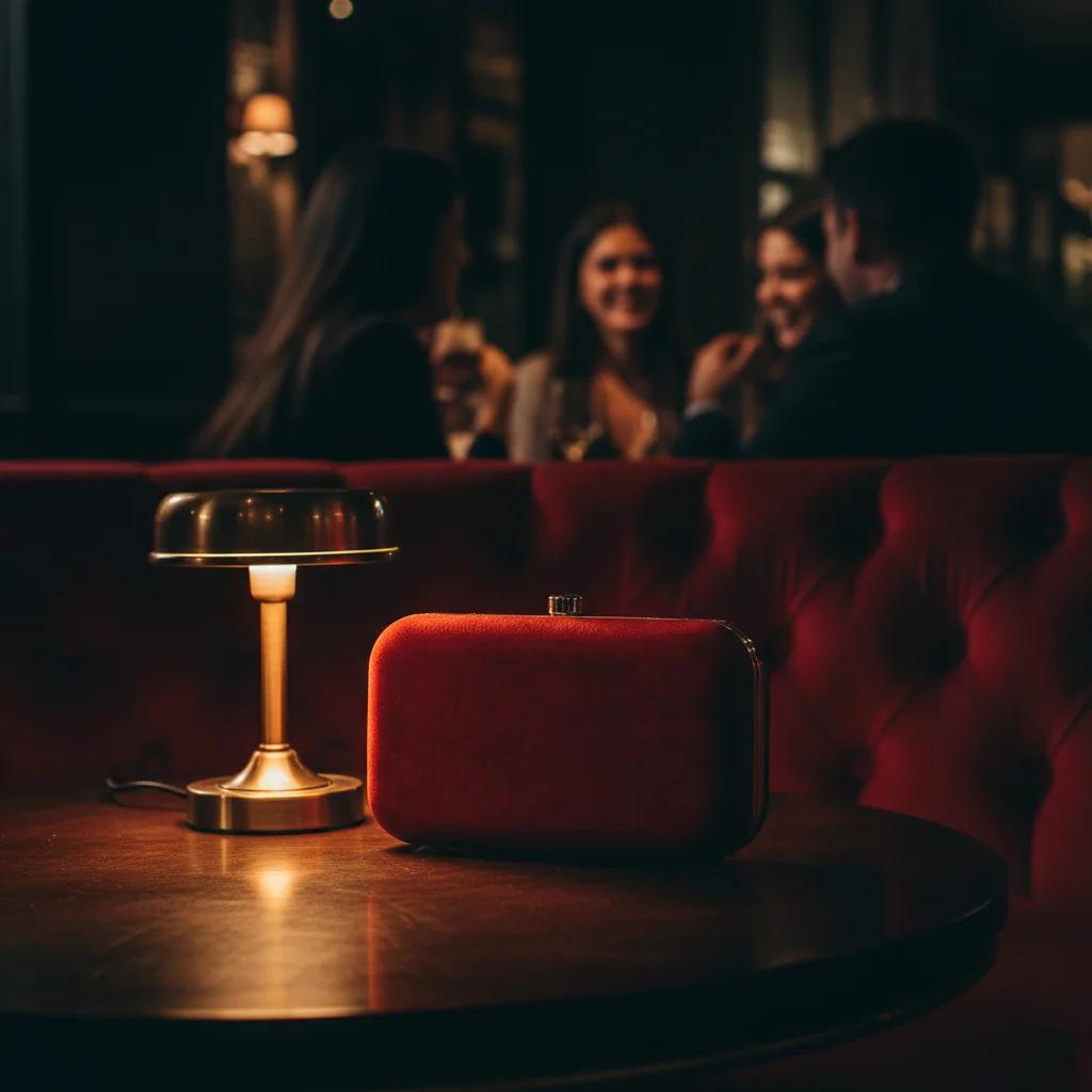 Value Gifts Women’s Dark Burgundy Wedding Clutch with Golden Embroidery