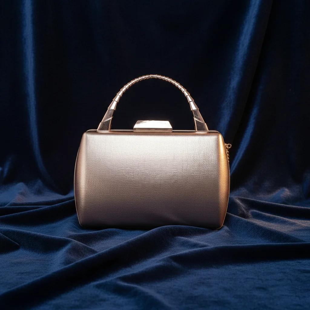 Value Gifts Women’s Pastel Brown Crystal Diamond Purse Sling Bag