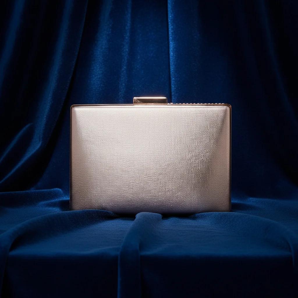 Value Gifts Women’s Tan Bridal Purse with Crystal Diamonds