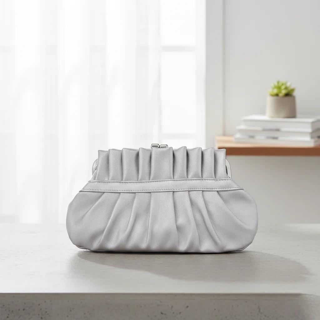 Value Gifts Women’s Gorgeous Lady Queen Light Grey Wedding Bag