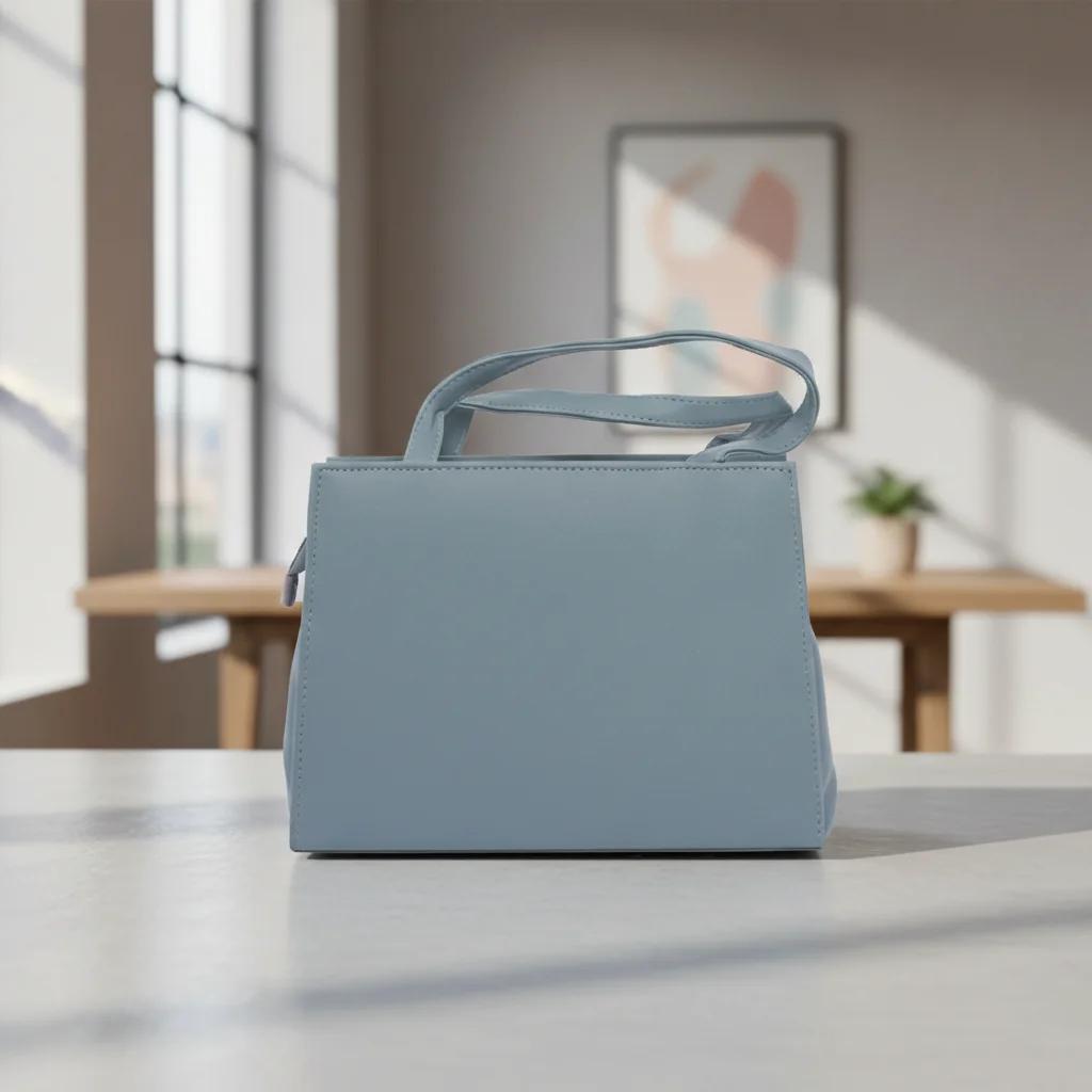 VPH Gift Store Blue Slate PU Leather Sling Bag for Women