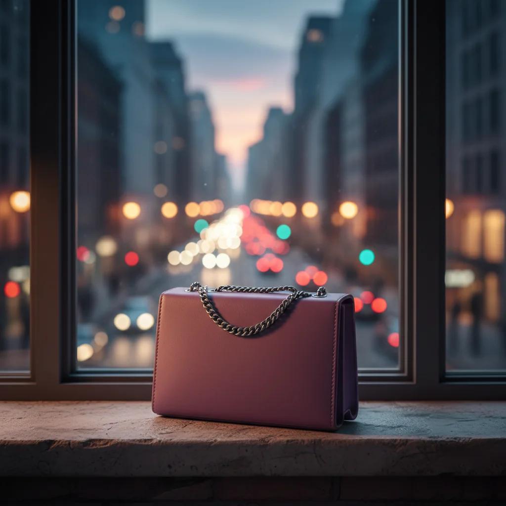 VPH Gift Store Elegant Dusty Purple Sling Bag with Chain for Women