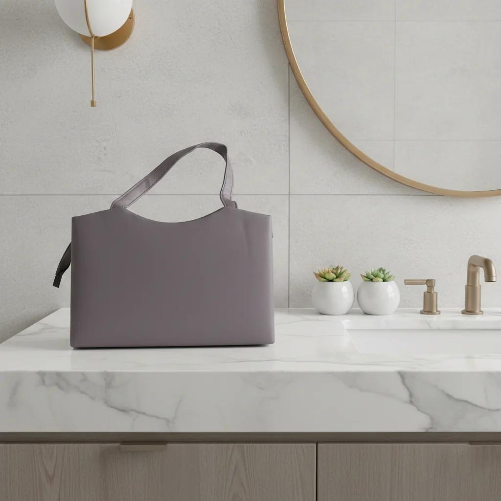 VPH Gift Store Smokey Grey Synthetic Leather Handbag for Women